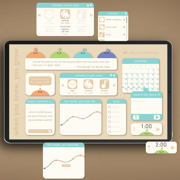 when you know, you grow - app dashboard
